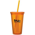 16 Oz. Tangerine Orange Spirit Tumbler Cup